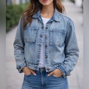 Life in Progress Blue Jean Jacket